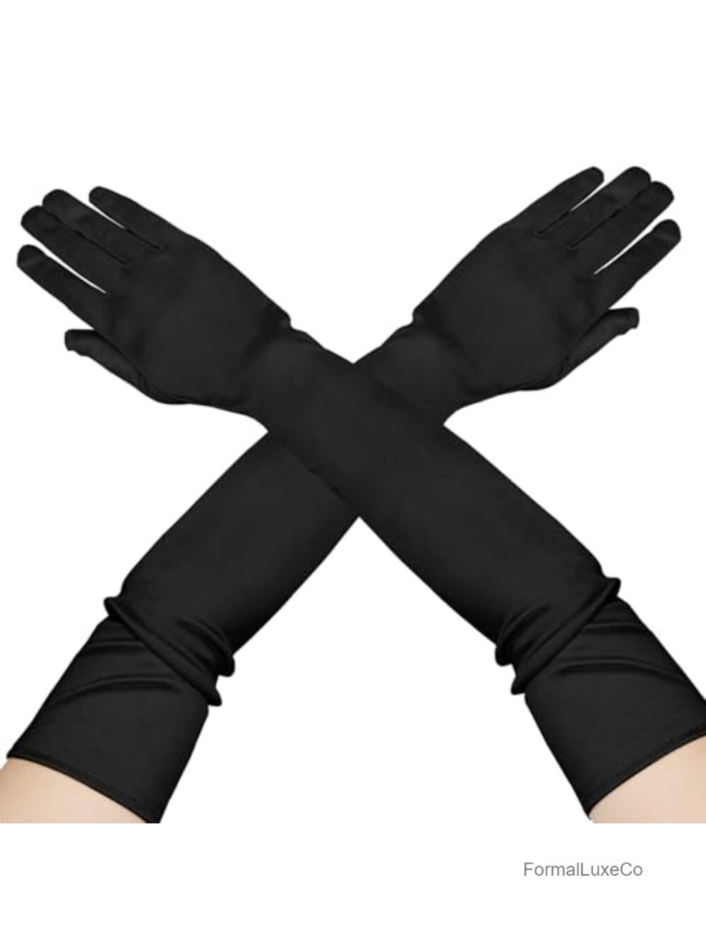 Satin Opera Gloves Elbow Length Evening Party Costume Accessories